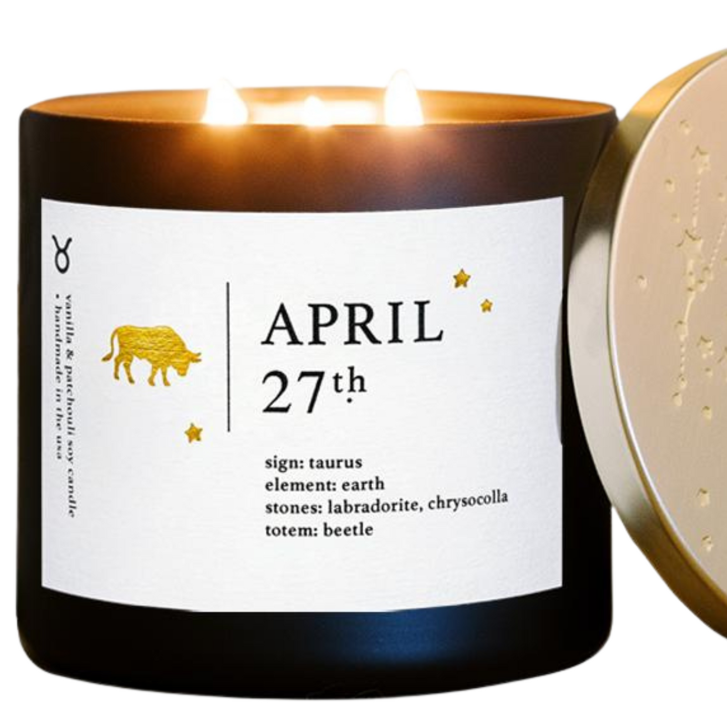 April Birthdate Zodiac Candles