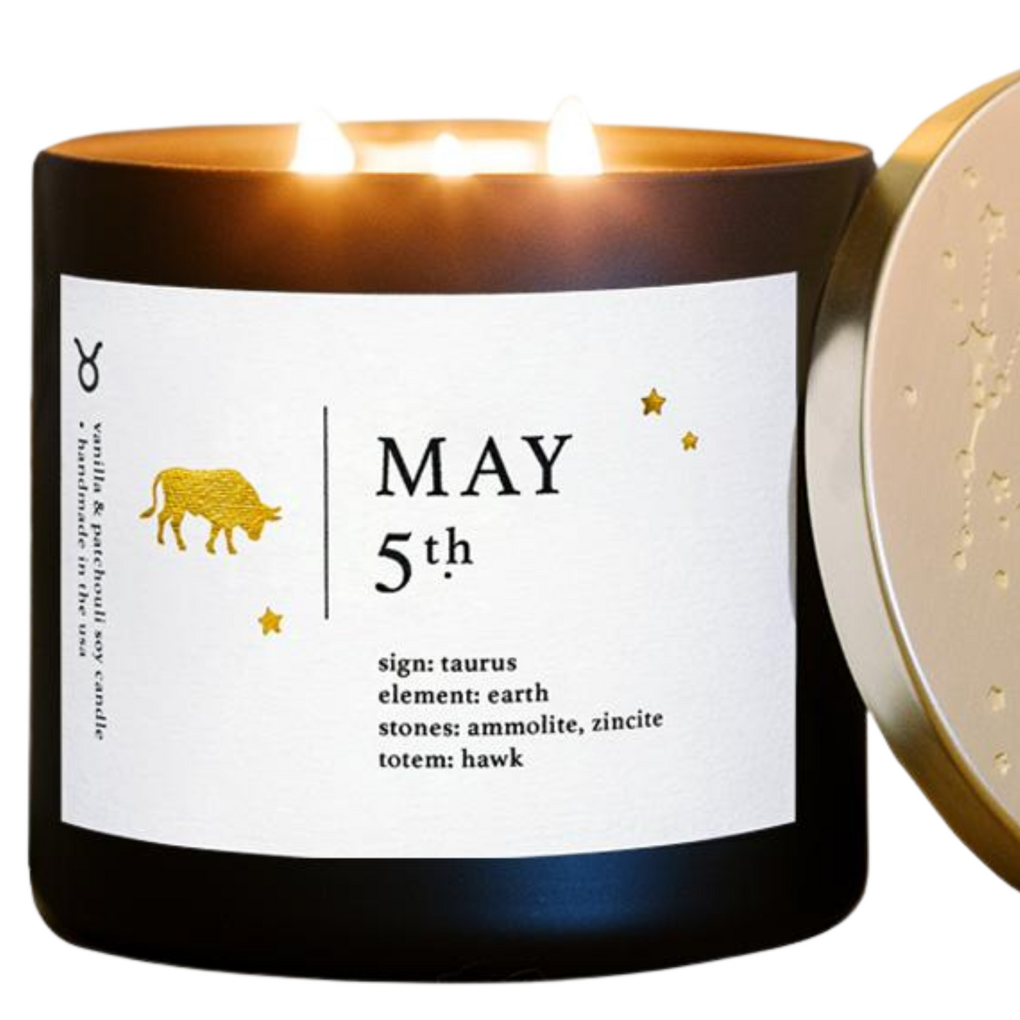 May Birthdate Zodiac Candles