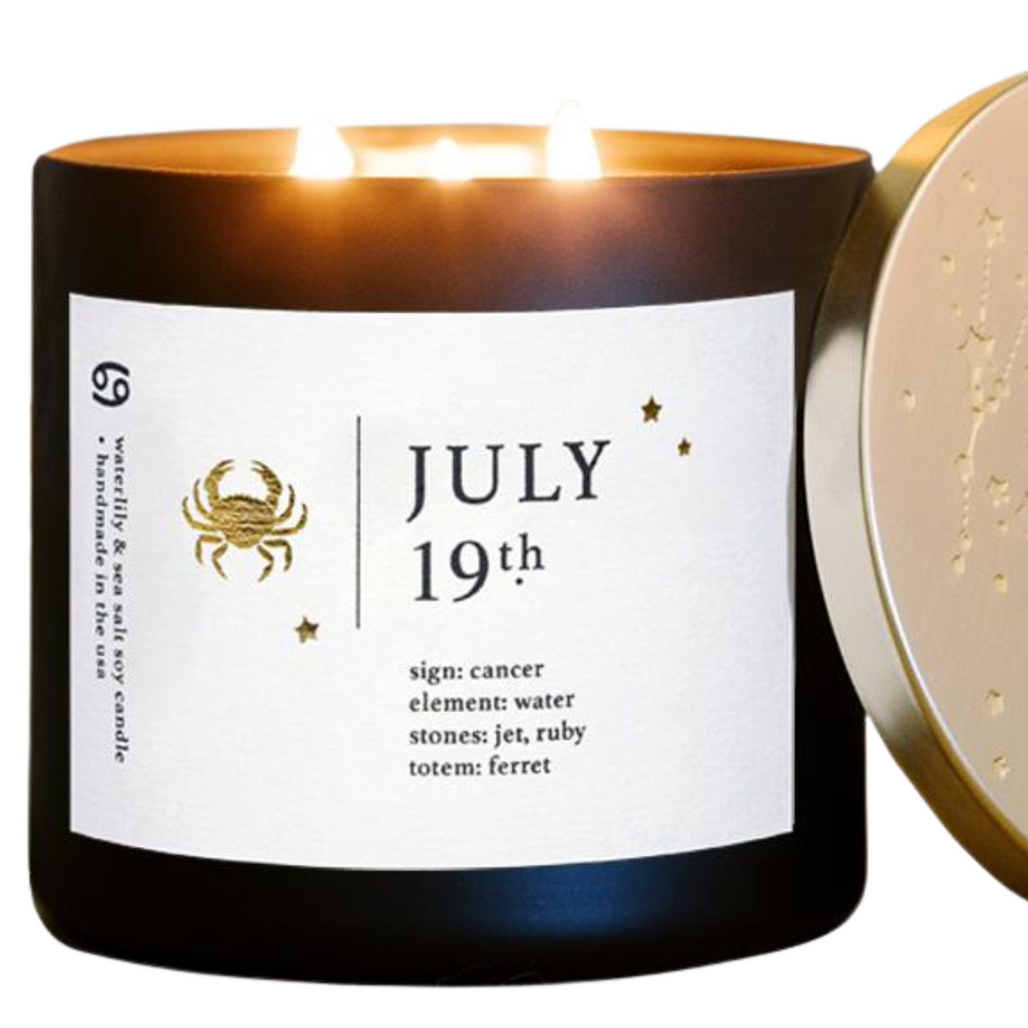 July Birthdate Zodiac Candles