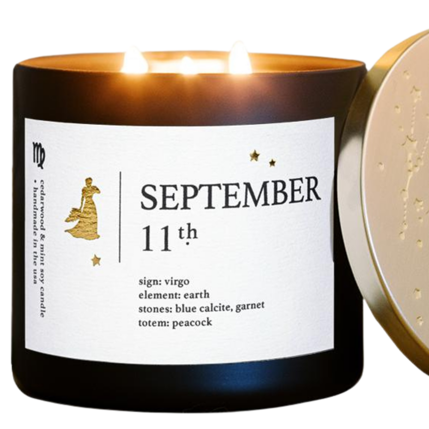 September Birthdate Zodiac Candles