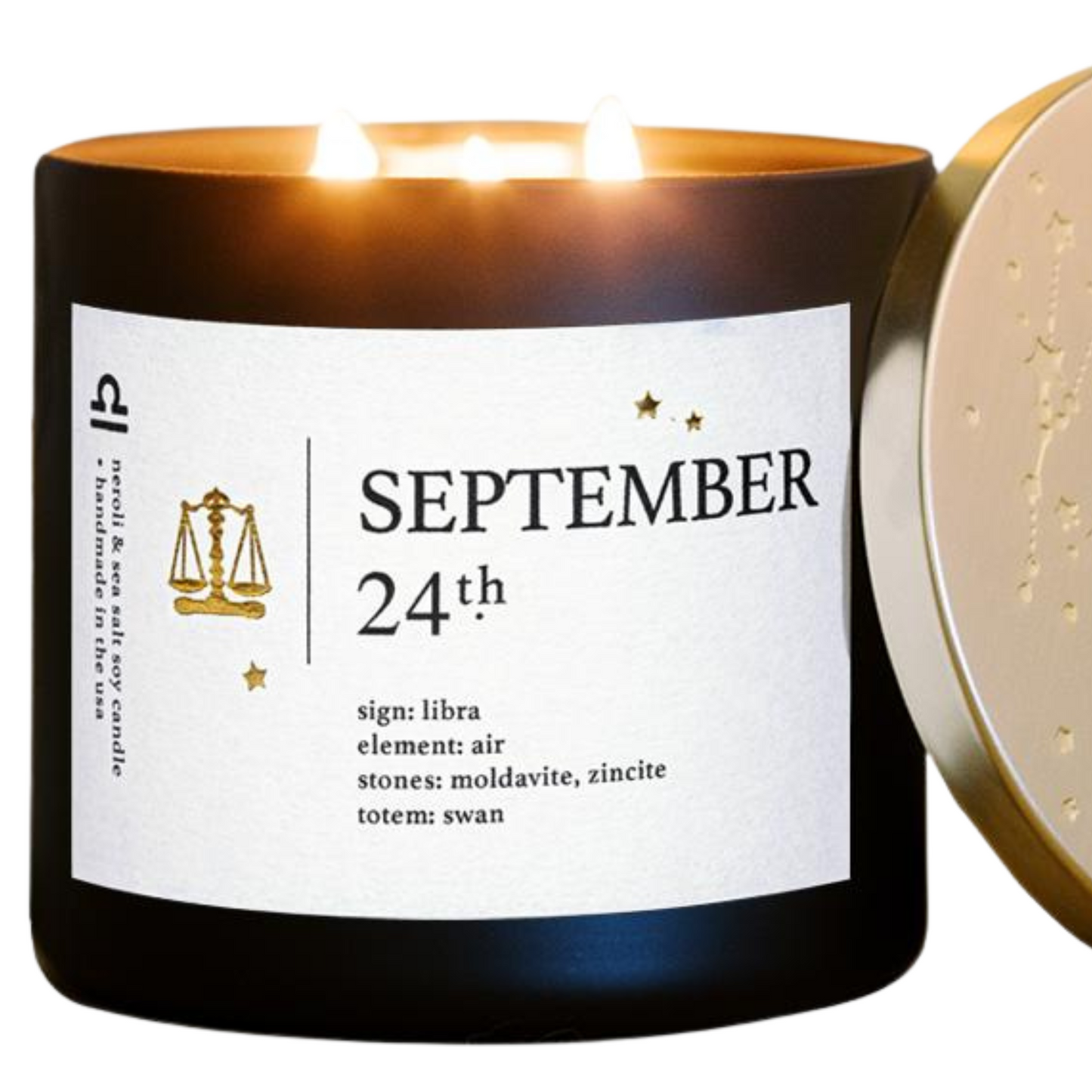 September Birthdate Zodiac Candles