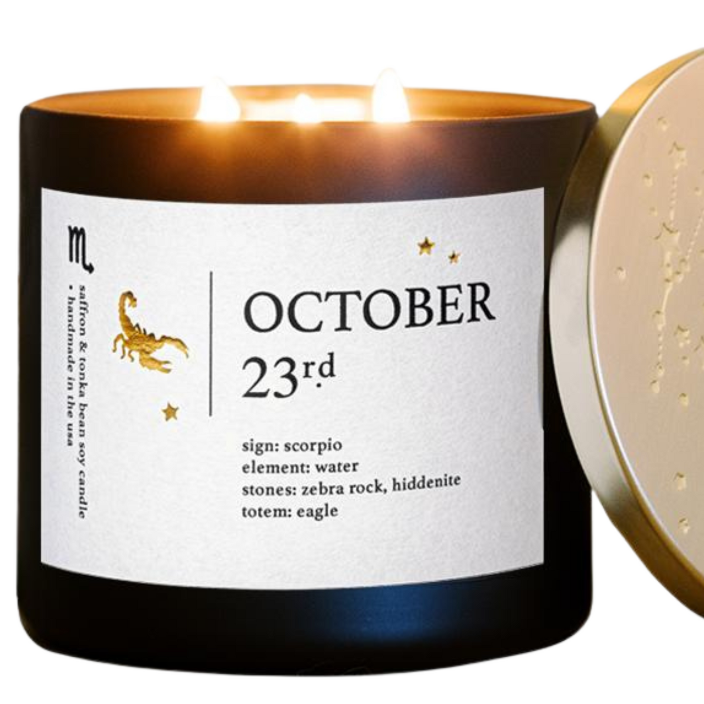 October Birthdate Zodiac Candles
