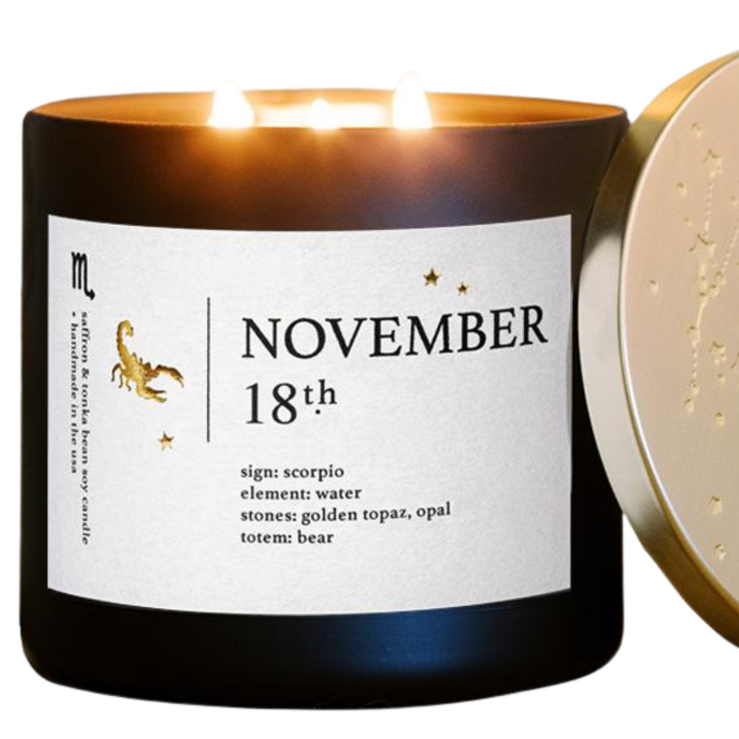 November Birthdate Zodiac Candles