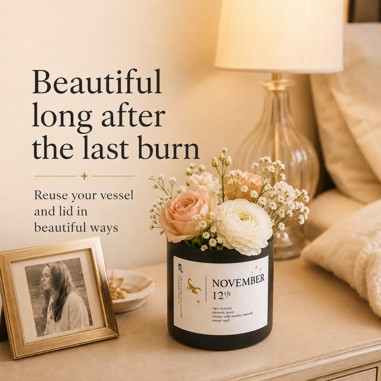 September Birthdate Candle