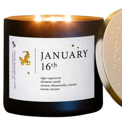 Capricorn Birthdate Zodiac Candles