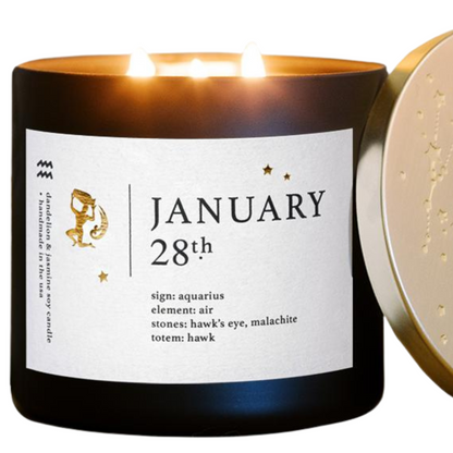 Aquarius Birthdate Zodiac Candles