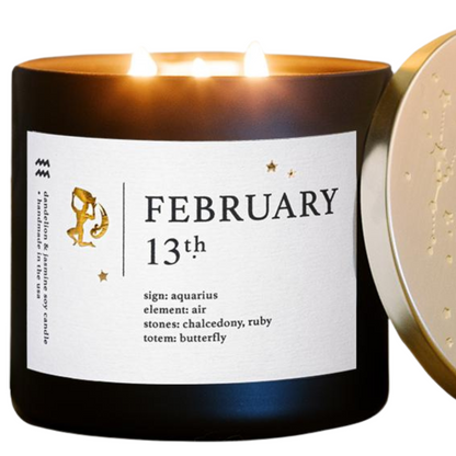 Aquarius Birthdate Zodiac Candles