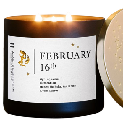 Aquarius Birthdate Zodiac Candles