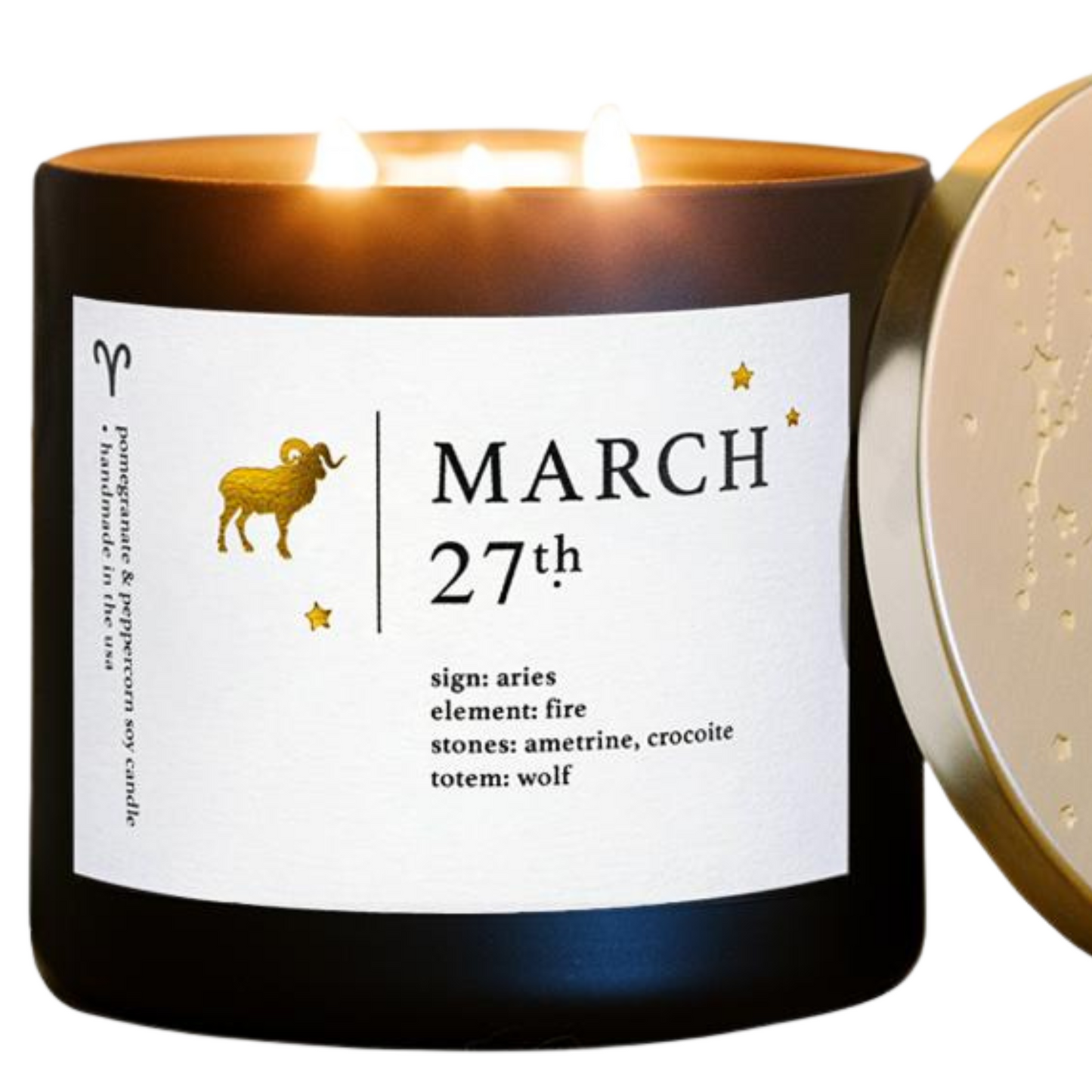 Aries Birthdate Zodiac Candles