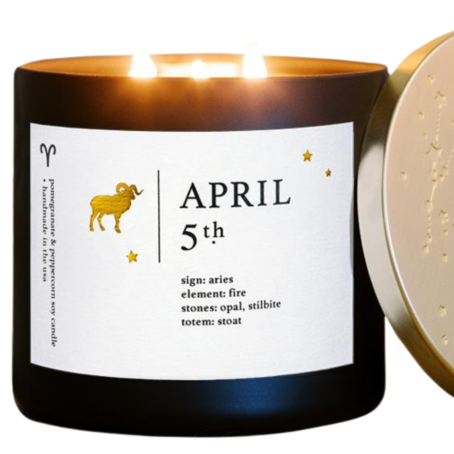 April Zodiac Birthday Candle