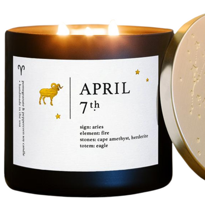 Aries Birthdate Zodiac Candles