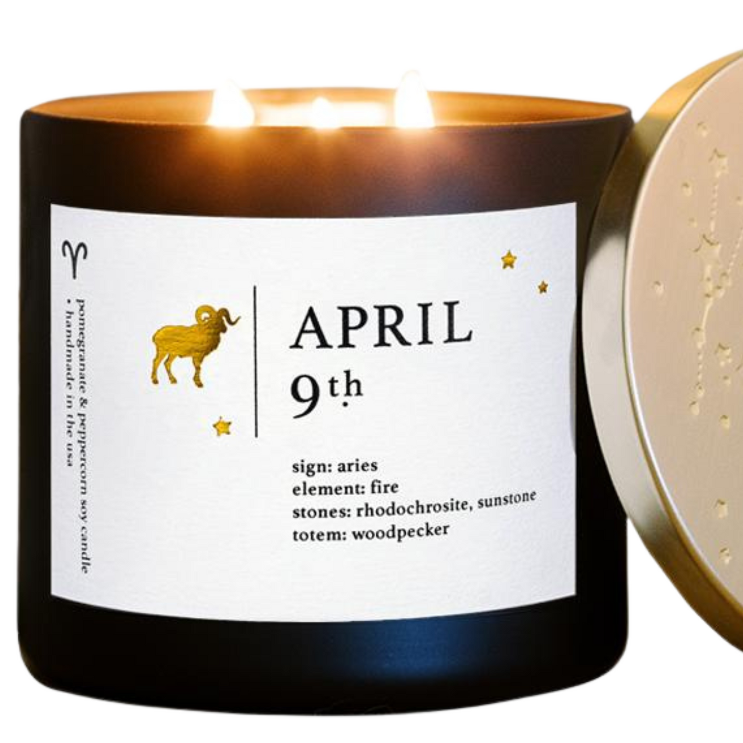 April Zodiac Birthday Candle