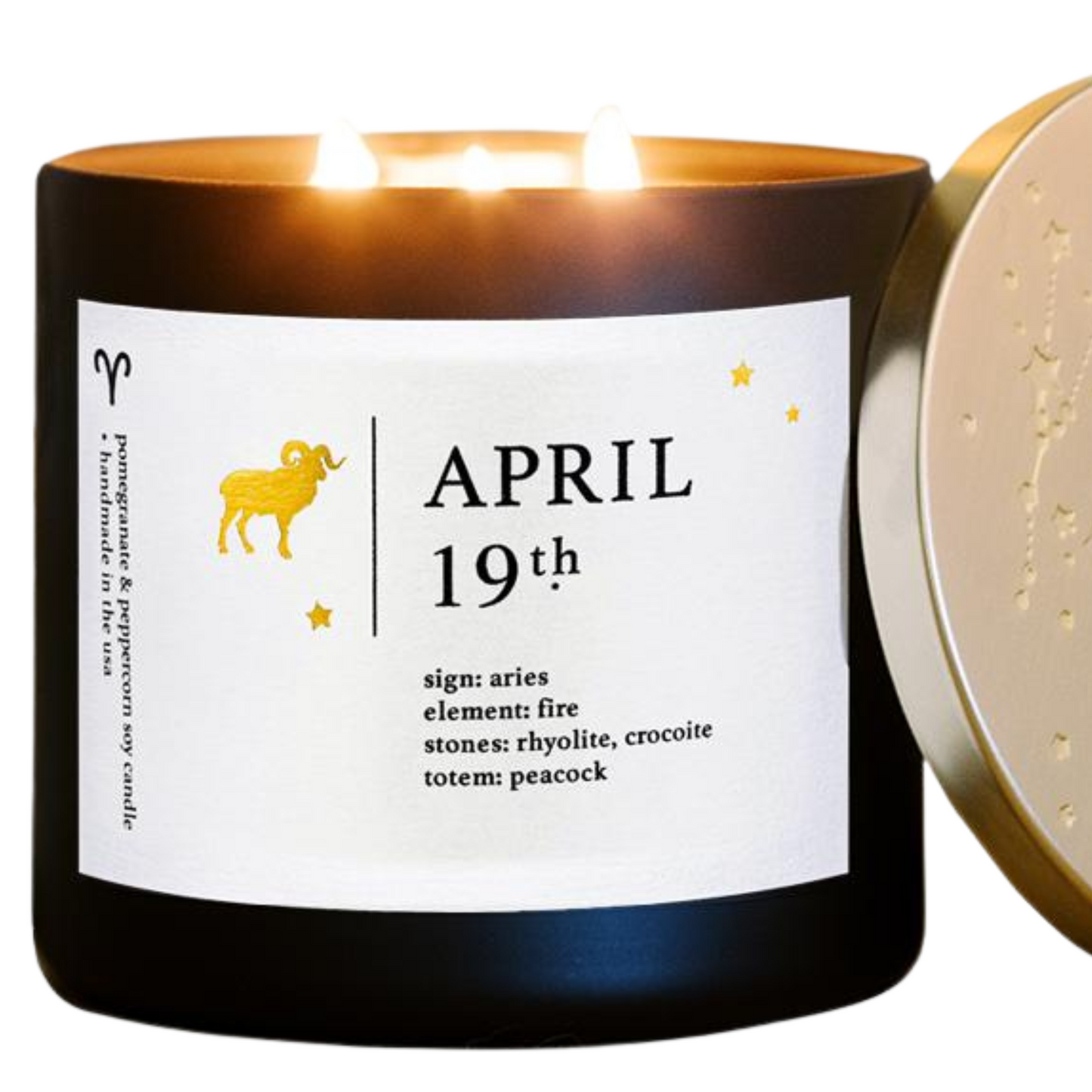 April Zodiac Birthday Candle