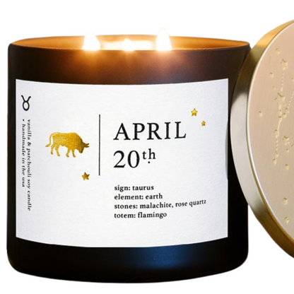 Taurus Birthdate Zodiac Candles