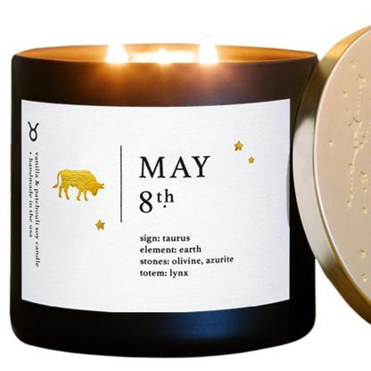 May Zodiac Birthday Candle