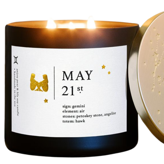 Gemini Birthdate Candle