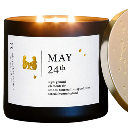 May Zodiac Birthday Candle