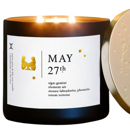 May Zodiac Birthday Candle