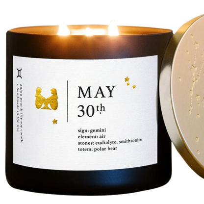 May Zodiac Birthday Candle