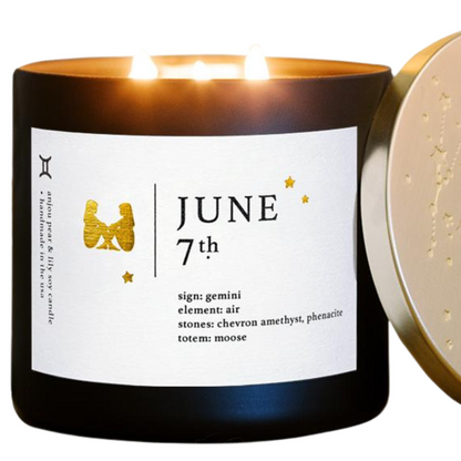 Gemini Birthdate Zodiac Candles
