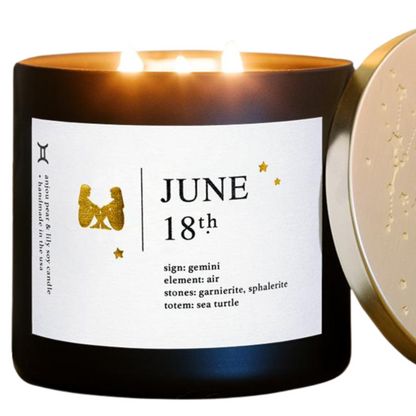 Gemini Birthdate Zodiac Candles