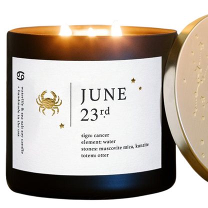 June Zodiac Birthday Candle