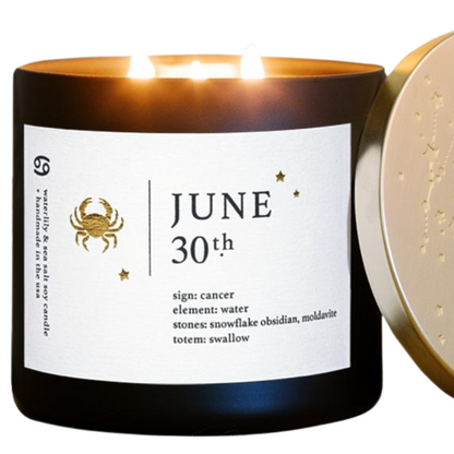 Cancer Birthdate Zodiac Candles