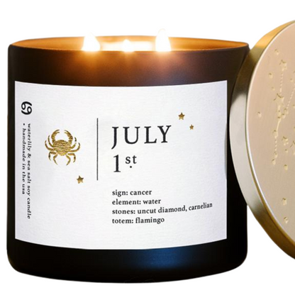 July Zodiac Birthday Candle