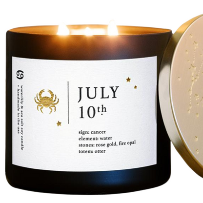 Cancer Birthdate Zodiac Candles