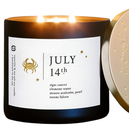 July Zodiac Birthday Candle