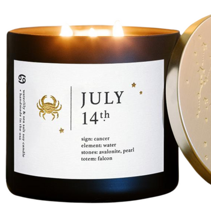Cancer Birthdate Zodiac Candles