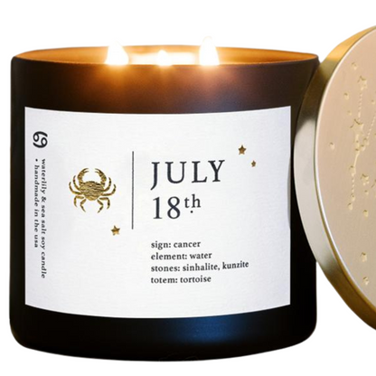 Cancer Birthdate Zodiac Candles