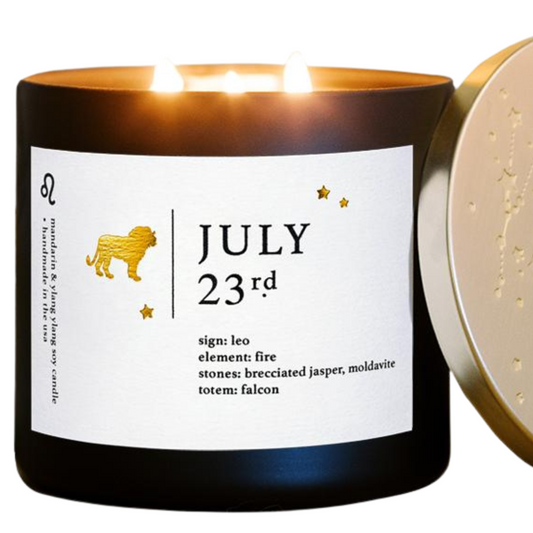 Leo Birthdate Candle