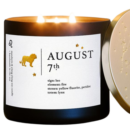 Leo Birthdate Zodiac Candles