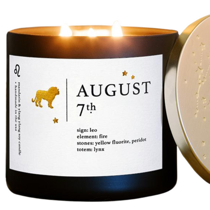 August Zodiac Birthday Candle