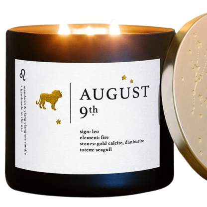 August Zodiac Birthday Candle