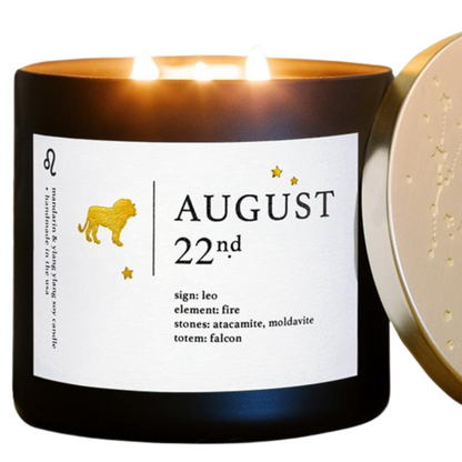 Leo Birthdate Zodiac Candles