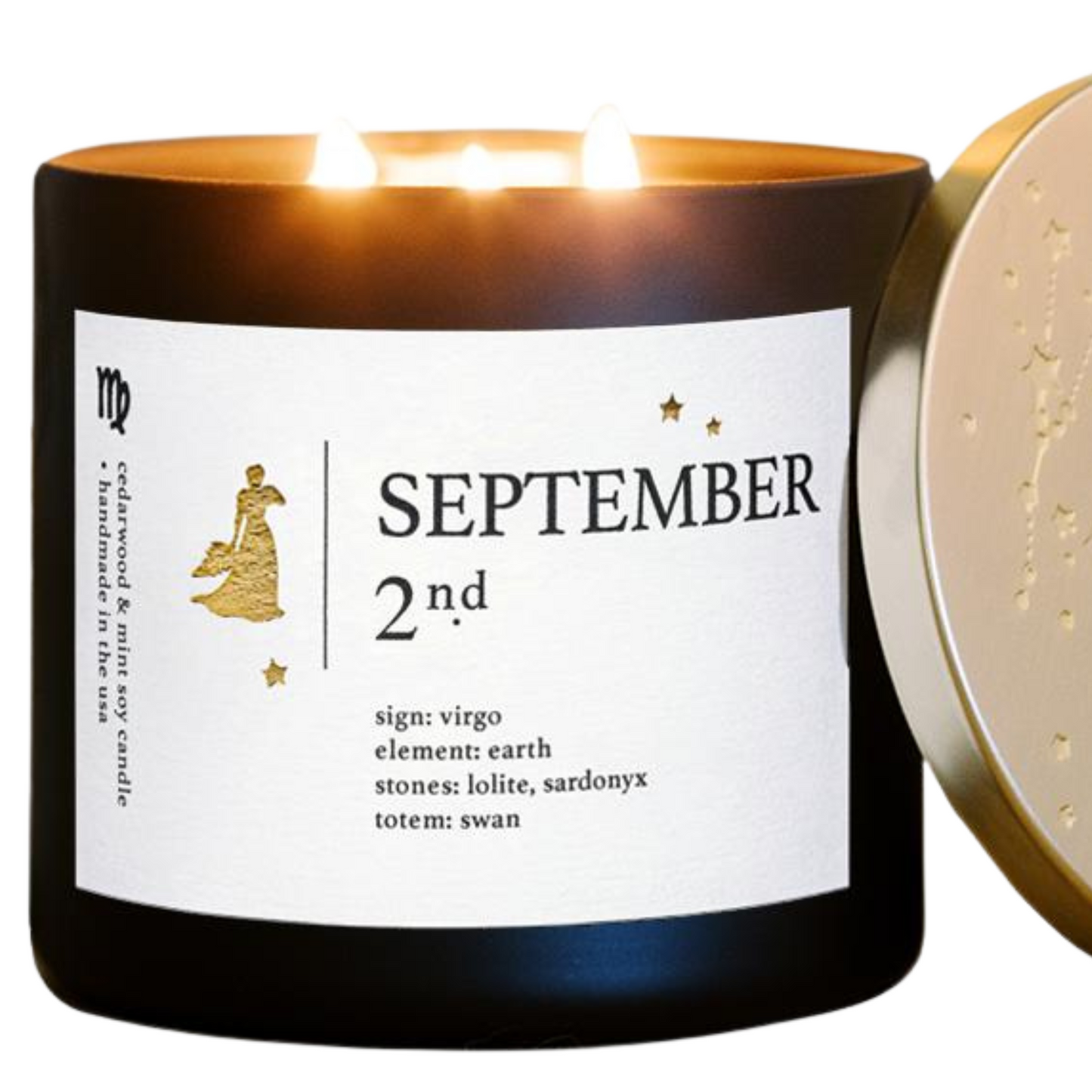 September Zodiac Birthday Candle