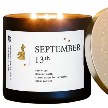 Virgo Birthdate Zodiac Candles