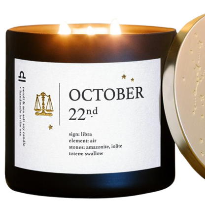Libra Birthdate Zodiac Candles