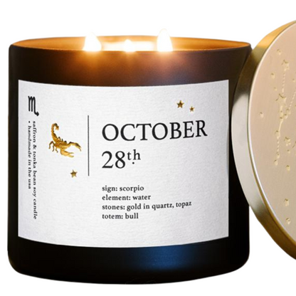 Scorpio Birthdate Zodiac Candles
