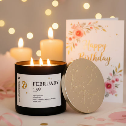 Pisces Birthdate Zodiac Candles