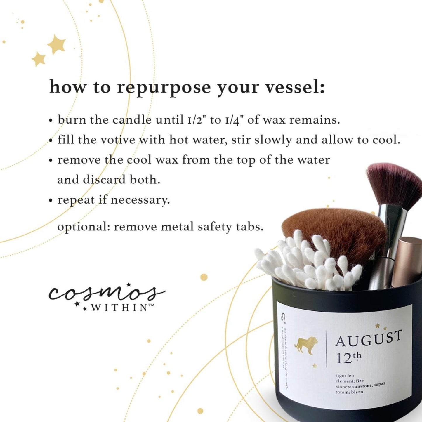 June Birthdate Zodiac Candles