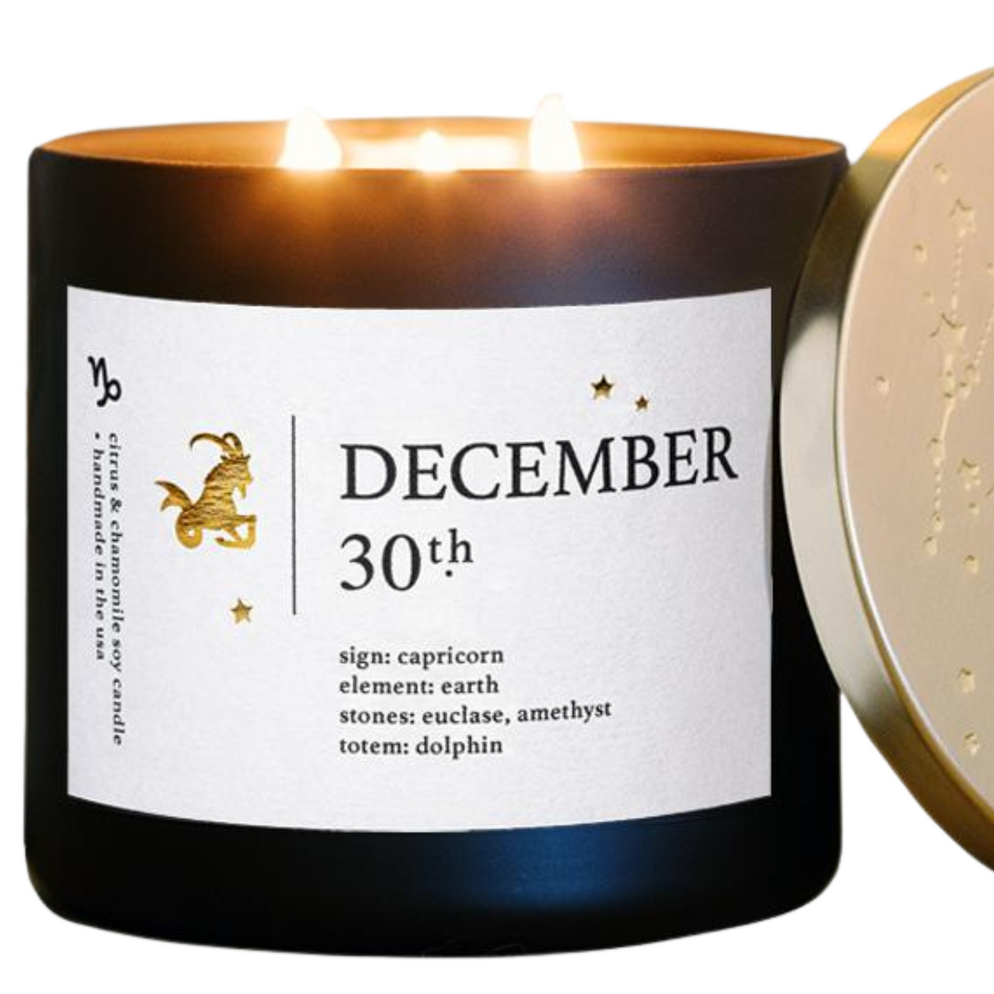 December Zodiac Birthday Candle