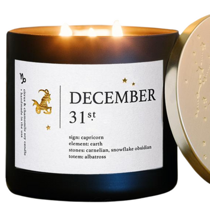 Capricorn Birthdate Zodiac Candles