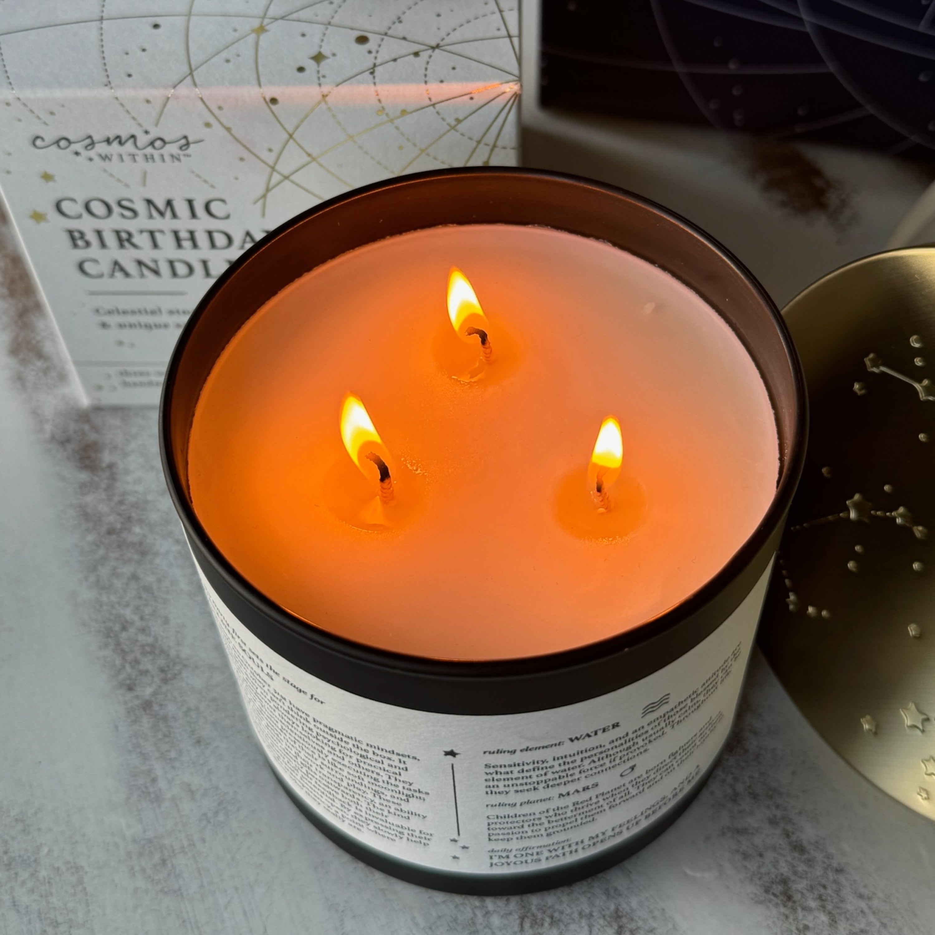 Aries Zodiac Candles | Aries Birthday Gifts | Cosmos Within