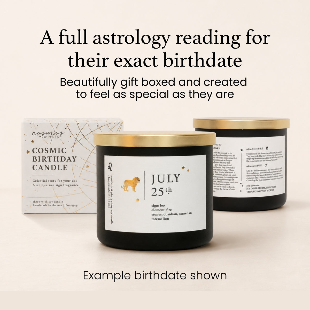 Leo Birthdate Candle