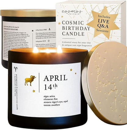 April Zodiac Birthday Candle