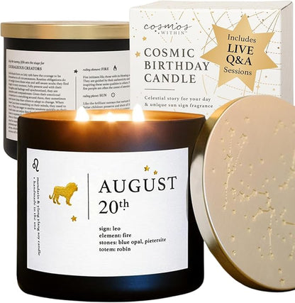 August Zodiac Birthday Candle