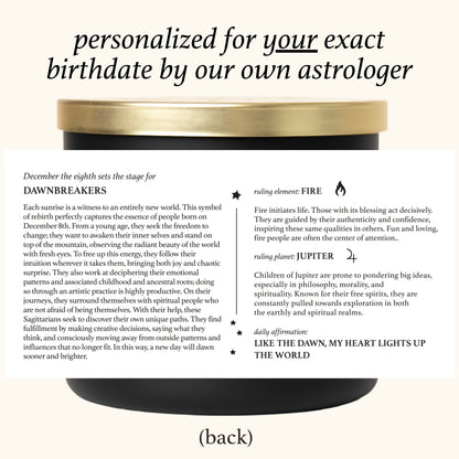 Virgo Birthdate Zodiac Candles